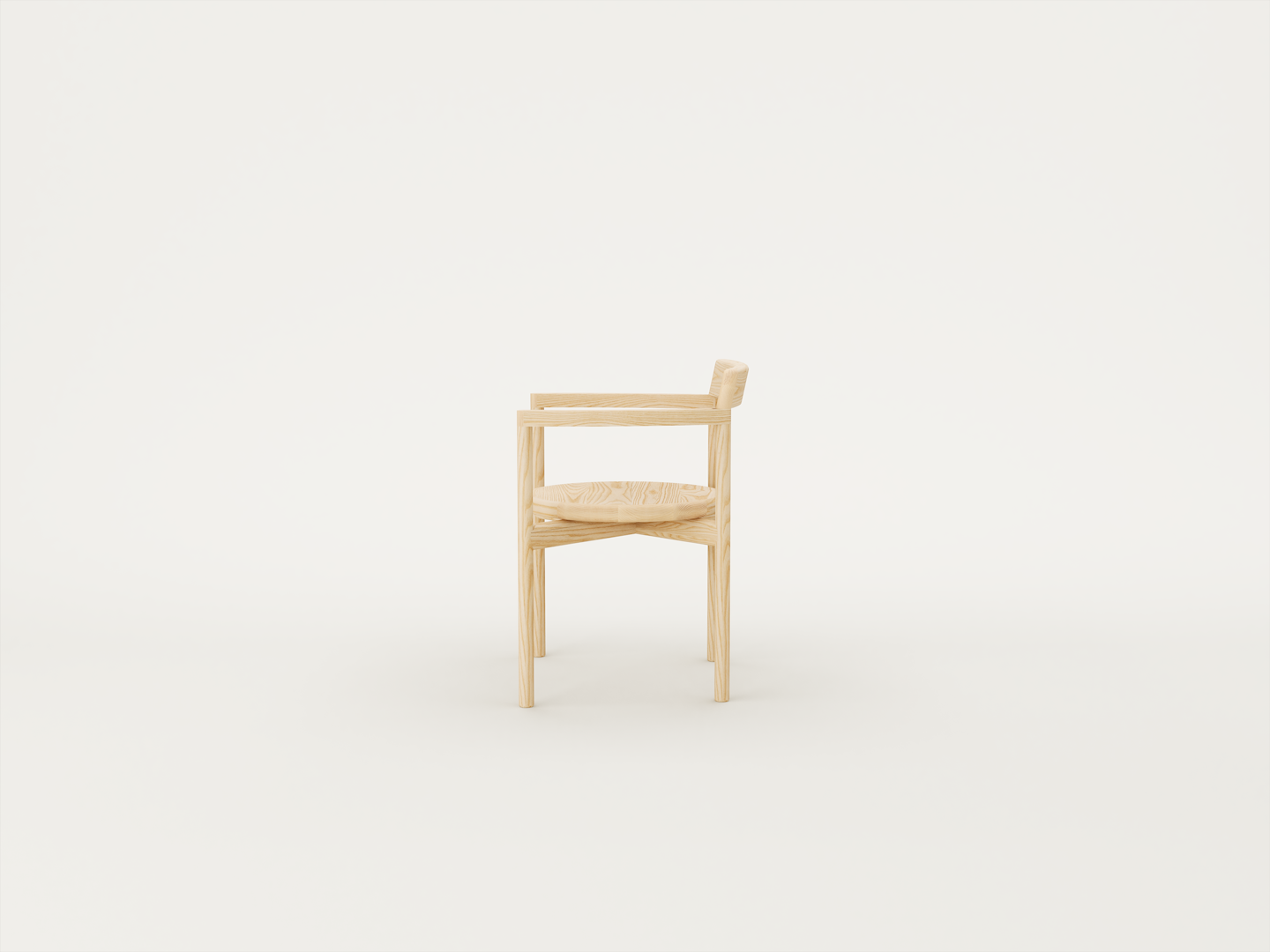 Interlude Arm Chair - Wooden Seat