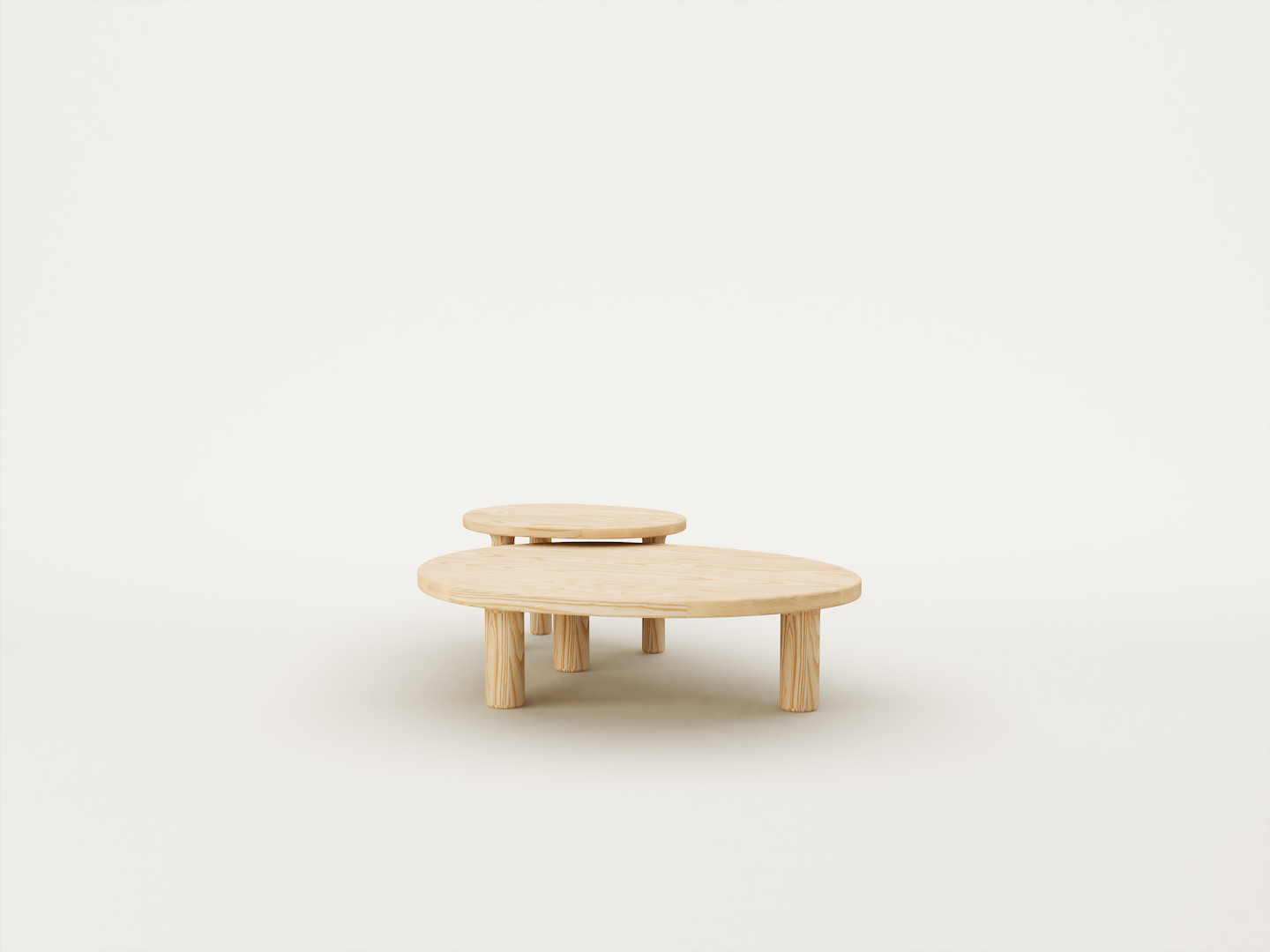 Contour Ovoid Nesting Tables